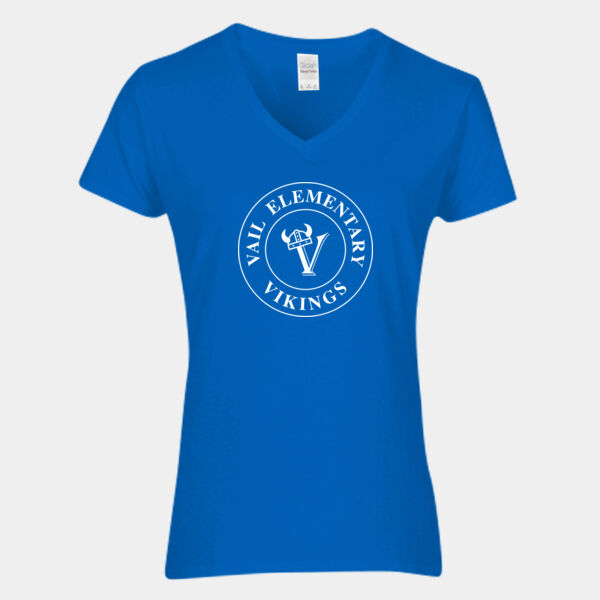 Vail Elementary Ladies V-Neck T-Shirt Thumbnail